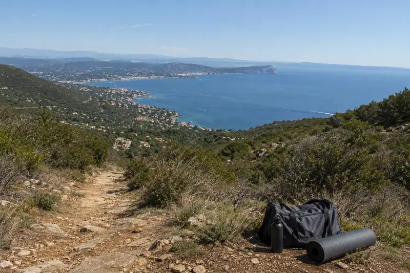 Montée vers le Garlaban depuis Aubagne lors d'une séance