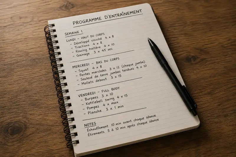 Bilan et construction du programme d'entraînement